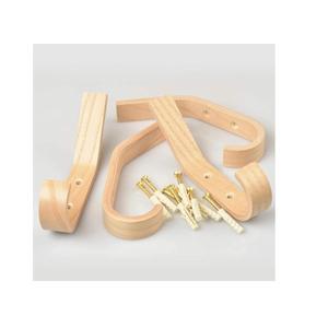 Crochets muraux robustes en bois de noyer massif – Supports muraux en bois pour suspendre serviettes, chapeaux et manteaux - Product Image 1