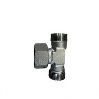 Adaptateur hydraulique droit en acier au carbone et acier inoxydable à structure robuste, raccord de tube haute pression