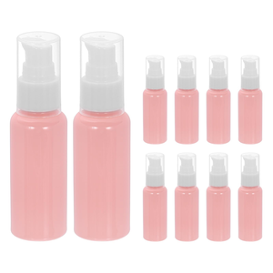 Botella de Plástico PET Rosa Brillante de 50 ml Personalizada para Limpiador Facial con Cabeza Dosificadora para Envasado de Cosméticos - Product Image 1