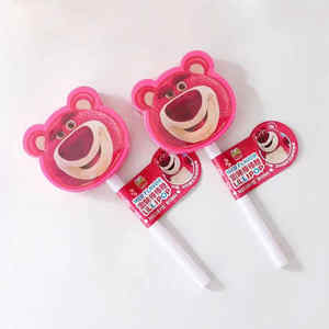 Toptan yüksek kaliteli şekerler çilek ayı şekilli lollipoplar 50g (5 adet) egzotik aperatif - Product Image 4