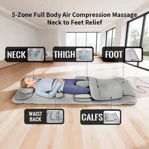 Matelas de <span class=keywords><strong>massage</strong></span> à compression d'air OEM, chauffage intégral, musique Bluetooth, étirement 3D, yoga thaïlandais, thérapie physique, utilisation à domicile - Product Image 4