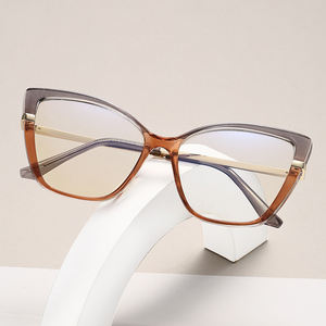 Partagas alla moda fotocromatico Photogrey Cat Eye Anti colore blu luce che blocca gli <span class=keywords><strong>occhiali</strong></span> montatura ottica <span class=keywords><strong>occhiali</strong></span> per le donne - Product Image 2