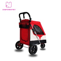 La meilleure vente de poussette 3 roues avec freins pour grand chien grande poussette pour chien grande poussette pour animaux de compagnie avec grandes roues
