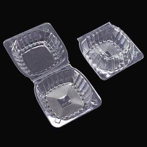 Nhựa dùng một lần thức ăn nhanh <span class=keywords><strong>Hamburger</strong></span> caketakeaway container với rõ ràng nổi vỉ hộp vỏ sò và nắp cho bao bì - Product Image 5
