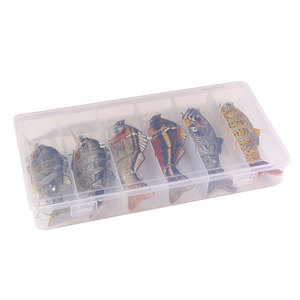 Kit de leurres de pêche multi-articulés 6 pièces/boîte, leurres de pêche réalistes pour brochet, leurres durs réalistes avec boîte de rangement - Product Image 5
