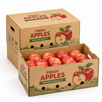 Boîte d'emballage en carton ondulé personnalisée RDY pour la présentation et l'expédition de fruits frais