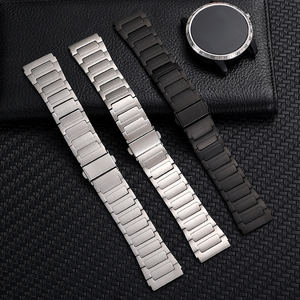 화웨이 워치 GT4 46mm/GT4 프로 및 삼성 스마트워치용 22mm 삼중 링크 I형 스테인리스 스틸 시계 밴드 - Product Image 5