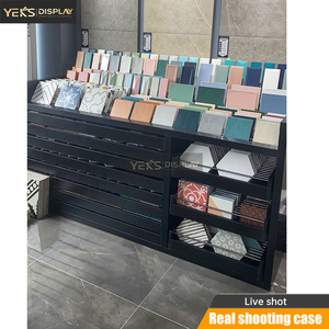 Yeks tùy chỉnh kim loại ngăn kéo hiển thị đứng Kệ gạch khảm đá mẫu kết hợp tủ trưng bày - Product Image 4
