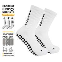 Chaussettes de football personnalisées avec grip antidérapant, semelle rembourrée, chaussettes de football haute performance, grip personnalisé, chaussettes de football
