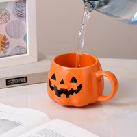 Mug à café en céramique en forme de citrouille d'Halloween pour les fournitures de fête et les cadeaux de vacances