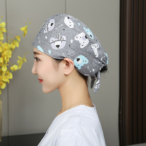 100% tinh khiết Bông y tá chà mũ tùy chỉnh mô hình Thẩm mỹ viện phòng khám chăm sóc sức khỏe Viện Sử dụng bình thường cảnh phẫu thuật chà Nắp - Product Image 3