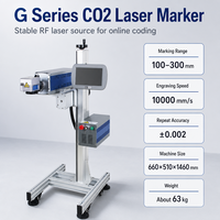 Machine de marquage laser CO2 avec système de gravure Galvo pour le codage de codes QR, de dates et de lots sur ligne d'emballage