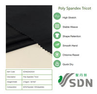 Tela de Punto Personalizada de Poliéster y Spandex de Alta Elasticidad de 200 g/m², Lisa, Suave, Transpirable y de Secado Rápido para Trajes de Baño y Ropa de Playa