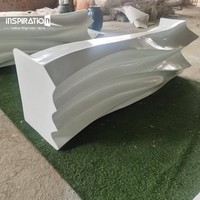 Bureau d'accueil en FRP pour l'extérieur, résistant aux UV et aux intempéries, pour une utilisation dans le jardin/au bord de la piscine