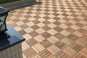 Dalles de terrasse à emboîtement à prix avantageux 30 <span class=keywords><strong>x</strong></span> 30, dalles de sol extérieures en bois grainé, dalles de terrasse à emboîtement, dalles de gazon - Product Image 2