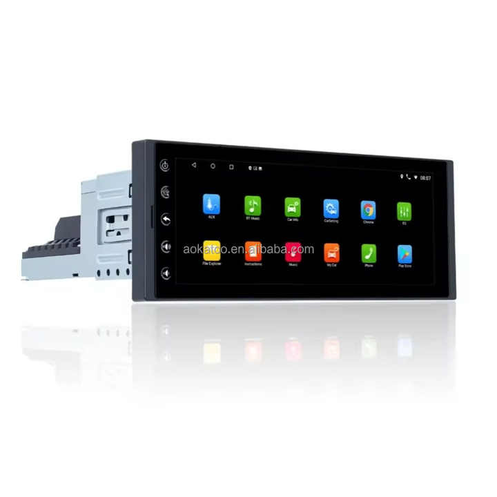 GPS 블루투스 및 WiFi TFT 화면이 내장 된 Pioneer 1DIN Android 자동차 라디오 지원 정전식 대시 보드 배치