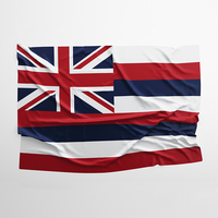 Bandera de Hawái de Poliéster Duradero, Resistente a la Decoloración, Impresión Digital, Ecológica, Antiarrugas, de Secado Rápido, Portátil, Tamaño Personalizado