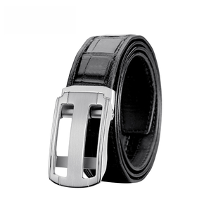 <span class=keywords><strong>Ceinture</strong></span> <span class=keywords><strong>pour</strong></span> homme en cuir de <span class=keywords><strong>ventre</strong></span> d'alligator véritable, boucle automatique en acier inoxydable, <span class=keywords><strong>ceinture</strong></span> jeune et polyvalente de luxe - Product Image 2
