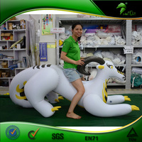 Prix d'usine, chèvre gonflable en PVC, mascotte de chèvre mobile gonflable, ballon de mouton gonflable pour la publicité