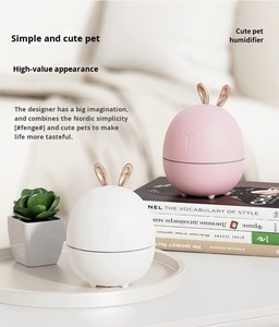 Câm lớn phun tạo độ ẩm Bunny thiết kế với ánh sáng ban đêm nano phun công nghệ cho máy tính để bàn nhà - Product Image 2