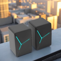 Altavoces de Escritorio Mini USB 2.0 OEM con Luz LED RGB para Juegos de PC - Plug & Play, Sonido HiFi, IPX4, Resistentes al Agua, con Cable