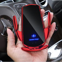 Support de téléphone magnétique sans fil à charge rapide 15W pour voiture, induction automatique 360° °   Support de ventilation rotatif pour navigation