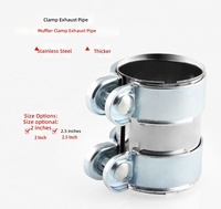 Klem Pipa Knalpot Universal Stainless Steel 2"/2.5" SS304 |   Klem Downpipe Turbo Heavy-Duty dengan Baut Anti-Lepas Kekuatan Tinggi