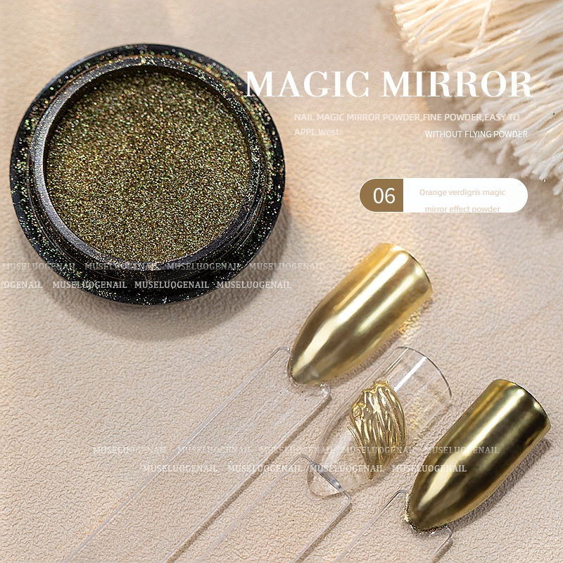 06 orange verdigris magic mirror effect powder