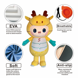 โรงงานเซิ่งฉีรับผลิตชุดคอสเพลย์ตัวการ์ตูนสัตว์  ชุดมาสคอตเสือ แพนด้า ยีราฟ มาดากัสการ์ อเล็กซ์ สิงโต - Product Image 4