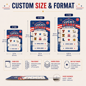 Personalized Play Tear Open Prize <b>Cards</b> Customized Cartoon Pattern Logo Printing Pull-Tab <b>Card</b> for Gift Discount <b>Cards</b> Charity - Product Image 2