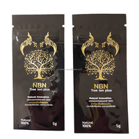 Sachet d'échantillon thermoscellé en poudre de protéine 10g imprimé avec logo personnalisé pochette plate d'emballage sac thermoscellé à trois côtés