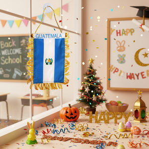 Mini <b>Banner</b> 4.5\"X5.5\" Guatemala 1200pcs Set 100DZ/CS Back School Graduation Diwali Christmas Halloween New Year Easter Ramadan - Product Image 3