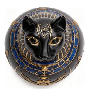 Recipiente para Cenizas de Mascotas Estilo Faraón <span class=keywords><strong>Egipcio</strong></span>, Decoración para el Hogar, Figura de Resina Realista Pintada a Mano, Duradera para Interiores - Product Image 3