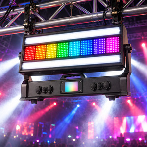 Luz estroboscópica móvil con cabezal giratorio IP65 de 450W, tubos estroboscópicos blancos duales con función RGB Wash Face Tilt para exteriores - Product Image 3