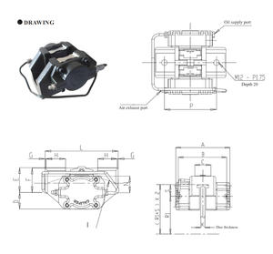 Nouvel étrier de frein à disque pneumatique hydraulique industriel DBM-10 DBM-20 pour le contrôle de tension, certifié ISO9001/CE - Product Image 4