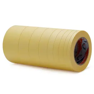 Nastro di carta crespa per mascheratura automobilistica gialla ad alta temperatura campione gratuito
