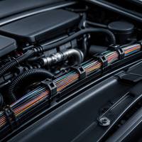 Fil de cuivre sans oxygène FLRY-A pour l'automobile, norme allemande DIN 72551, 0,75 mm 22AWG, paroi mince, isolé en PVC, haute température 105°C