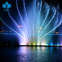 Fontaine Musicale Flottante Professionnelle pour Lac, Spectacle d'Eau Dansante avec Synchronisation Musicale, Acier Inoxydable 316 pour Projets Paysagers de Complexes Hôteliers