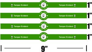 สติ๊กเกอร์ซีลกันปลอมแบบมีโลโก้สั่งทำ ขนาด 1"x9" สำหรับอาหาร บรรจุภัณฑ์เครื่องดื่ม ปิดฝาป้องกันการแกะฉีก ขายส่ง - Product Image 2