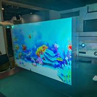 Feuille tactile interactive avec film de projection arrière
