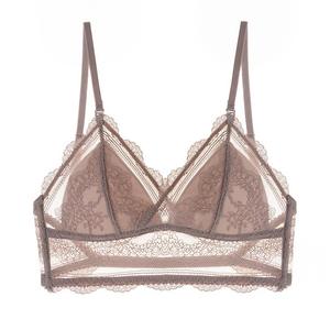 Sujetador Francés con Espalda en U para Mujer, sin Aro, Delgado, Invisible, de Encaje, Copa Triangular, para Verano - Product Image 4