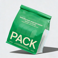 Sac d'emballage alimentaire personnalisé en papier kraft biodégradable blanc et brun, résistant à la graisse, pour donuts, sandwichs, baguettes, hamburgers