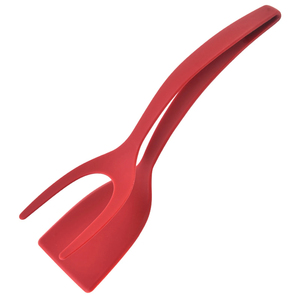 Non Stick 2 in 1 Pancake Spatula French Fries Turners Clamp Frying Steak Pancake <b>Tongs</b> Toast Omelet Clip Kitchen Accessories - Product Image 2