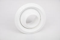 Grille d'aération de plafond en plastique, diffuseur d'air rond de 75 mm (3 pouces), valve d'extraction blanche