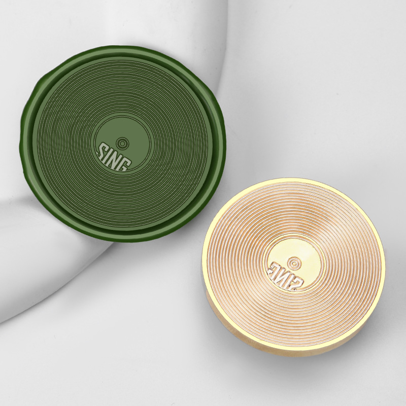 Phonograph record (4cm large stamp)