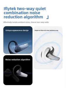 Audífonos de Traducción con IA iFLYTEK, 60 Idiomas, Interpretación en Tiempo Real, Terminología para 17 Industrias, Inalámbricos, Diseño Abierto - Product Image 3