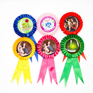 กระดุมกุหลาบ2.28in 58มม. วัสดุแบบทำมือสำหรับงานแต่งงานและอื่นๆ - Product Image 1