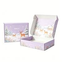 Boîtes d'expédition en papier ondulé écologiques en gros, personnalisées avec logo imprimé, pour cadeaux, emballages postaux, boîtes mystères, boîtes cadeaux