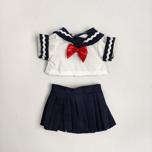Solo Ropa para Muñeca <span class=keywords><strong>Mia</strong></span> Potato de 30 cm, Estilo Español, Vestido Azul Oscuro, Rosa, Blanco y Marino, Conjunto Completo para Muñeca - Product Image 5