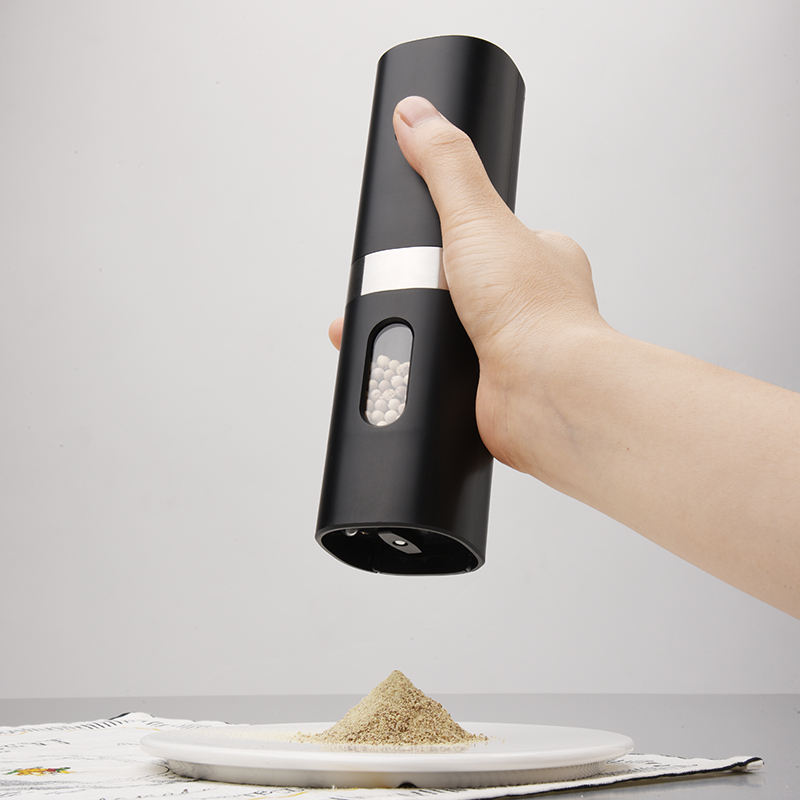 Gravity Electric Salt and Pepper Grinder Set, Automatic Pepper and Salt Mill Grinder Battery-Operated with Adjustable Coarseness, LED Light, Christmas Gifts 1-Pack H42ebe3937f39428681313116c549403cp.jpg 960x960